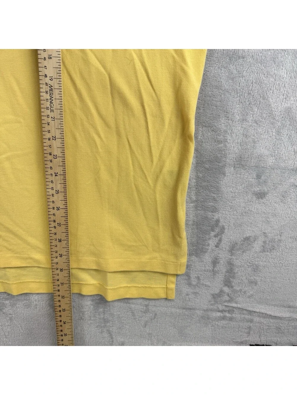 Polo Ralph Lauren Custom Fit Polo Shirt Mens XL Yellow Blue Pony Cotton Preppy